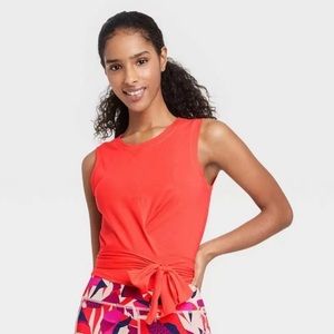 NWT - J. Dow Fitness Black History Month - Women's Cropped Tank Top Coral